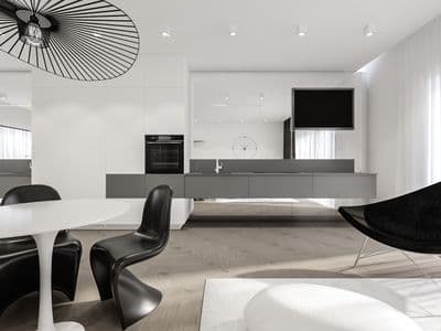 APARTAMENTAI BALTAS MODERNAS