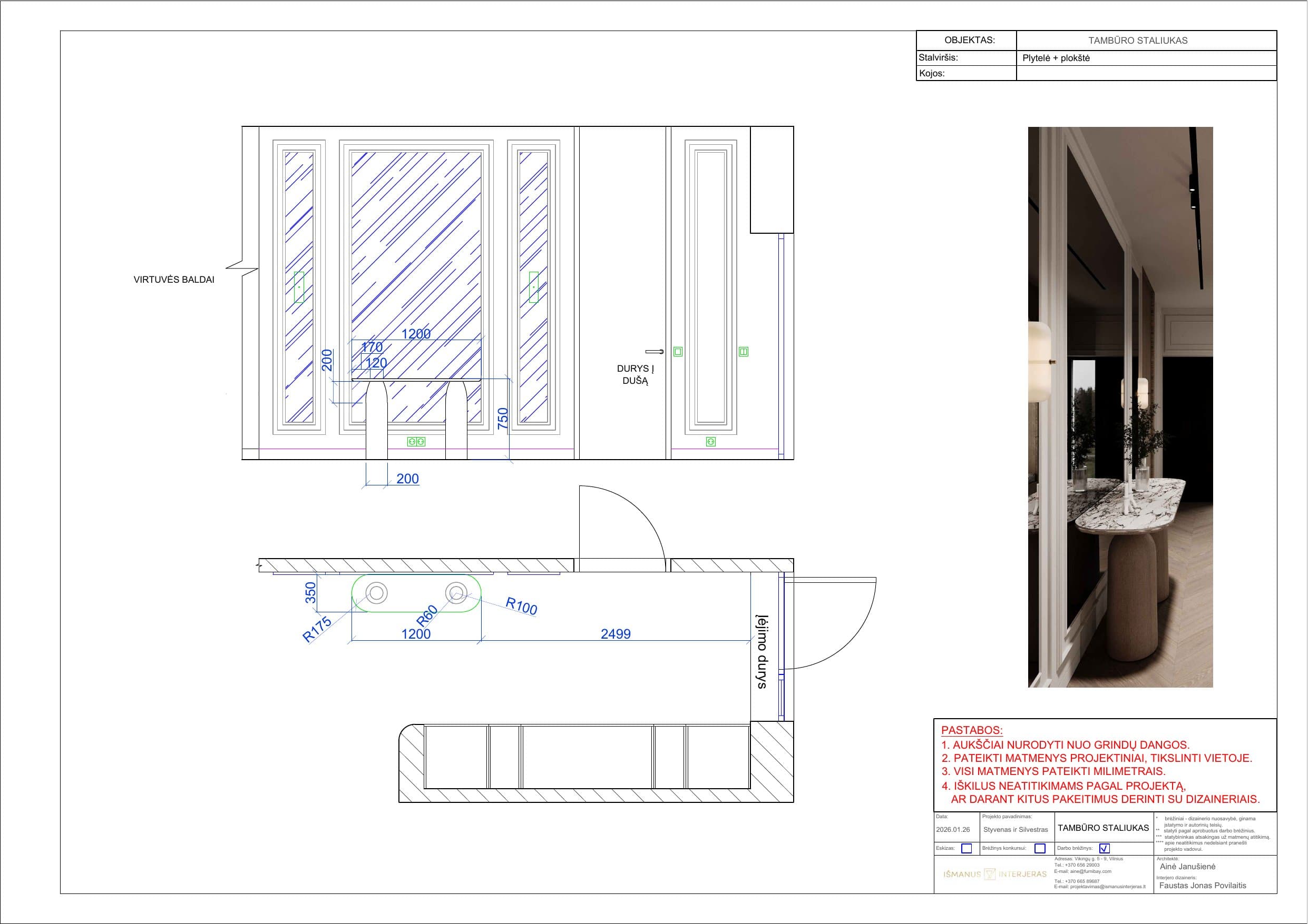 Furniture construction drawings – 5