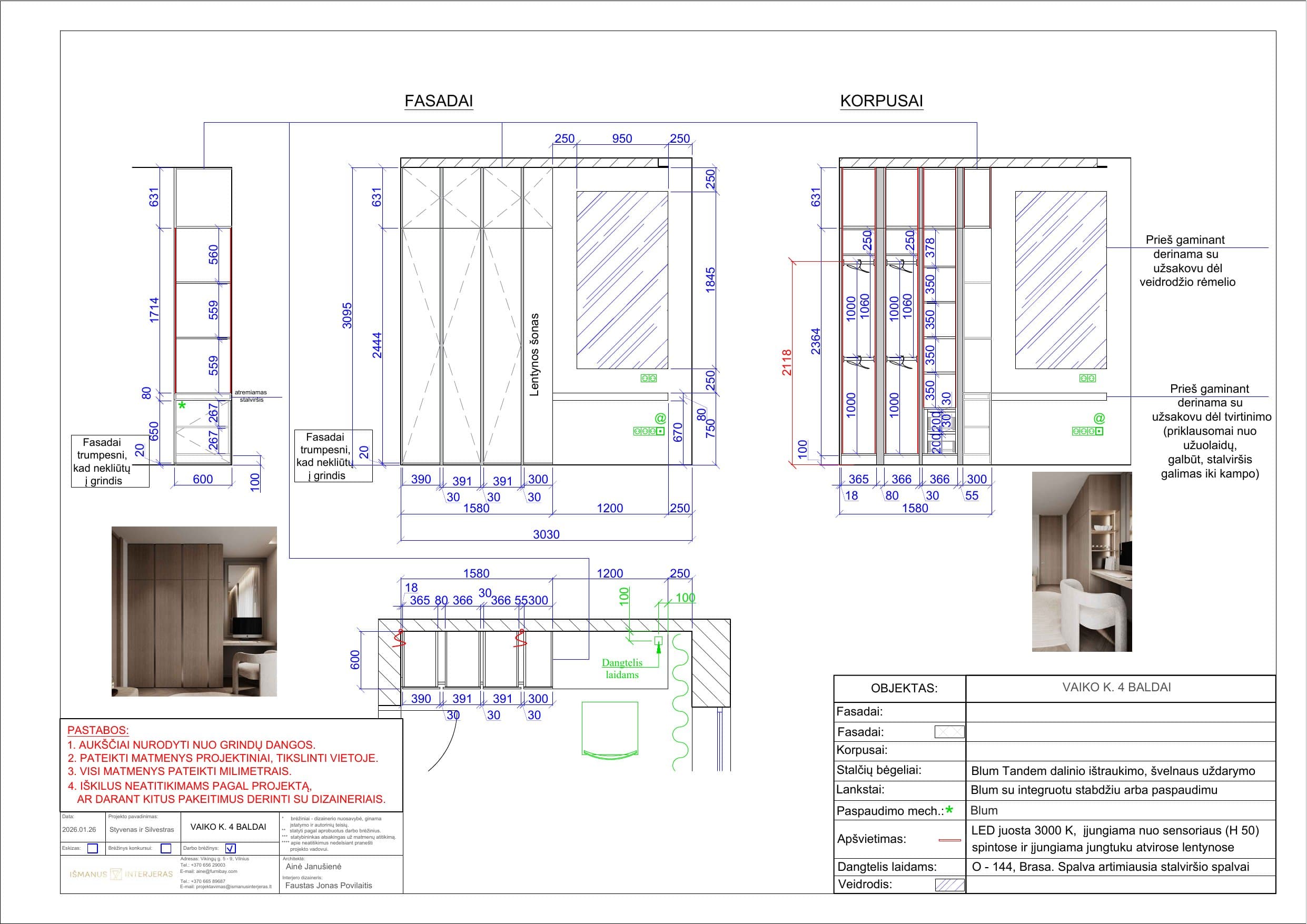 Furniture construction drawings – 9