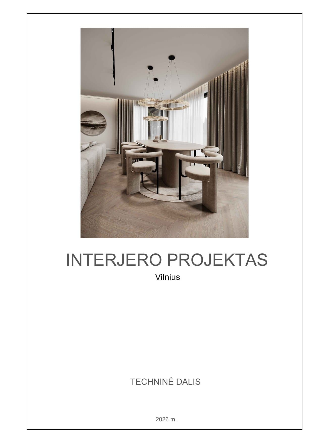 Interior project technical section – 1