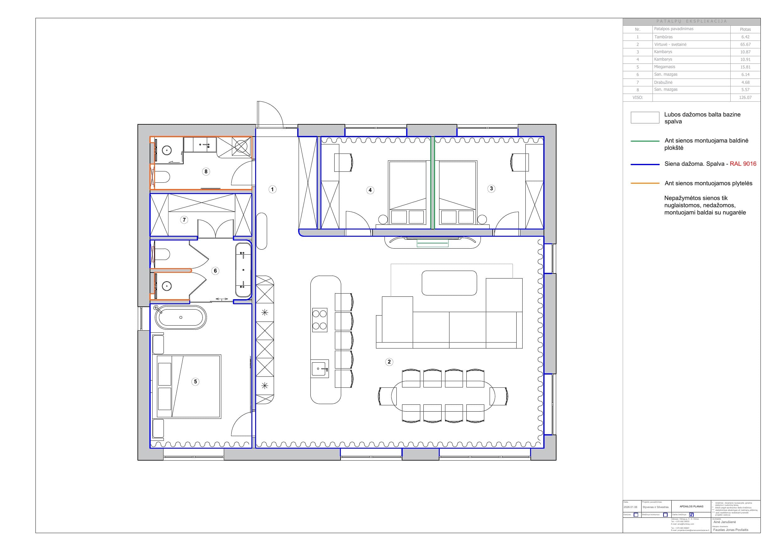 Interior project technical section – 9
