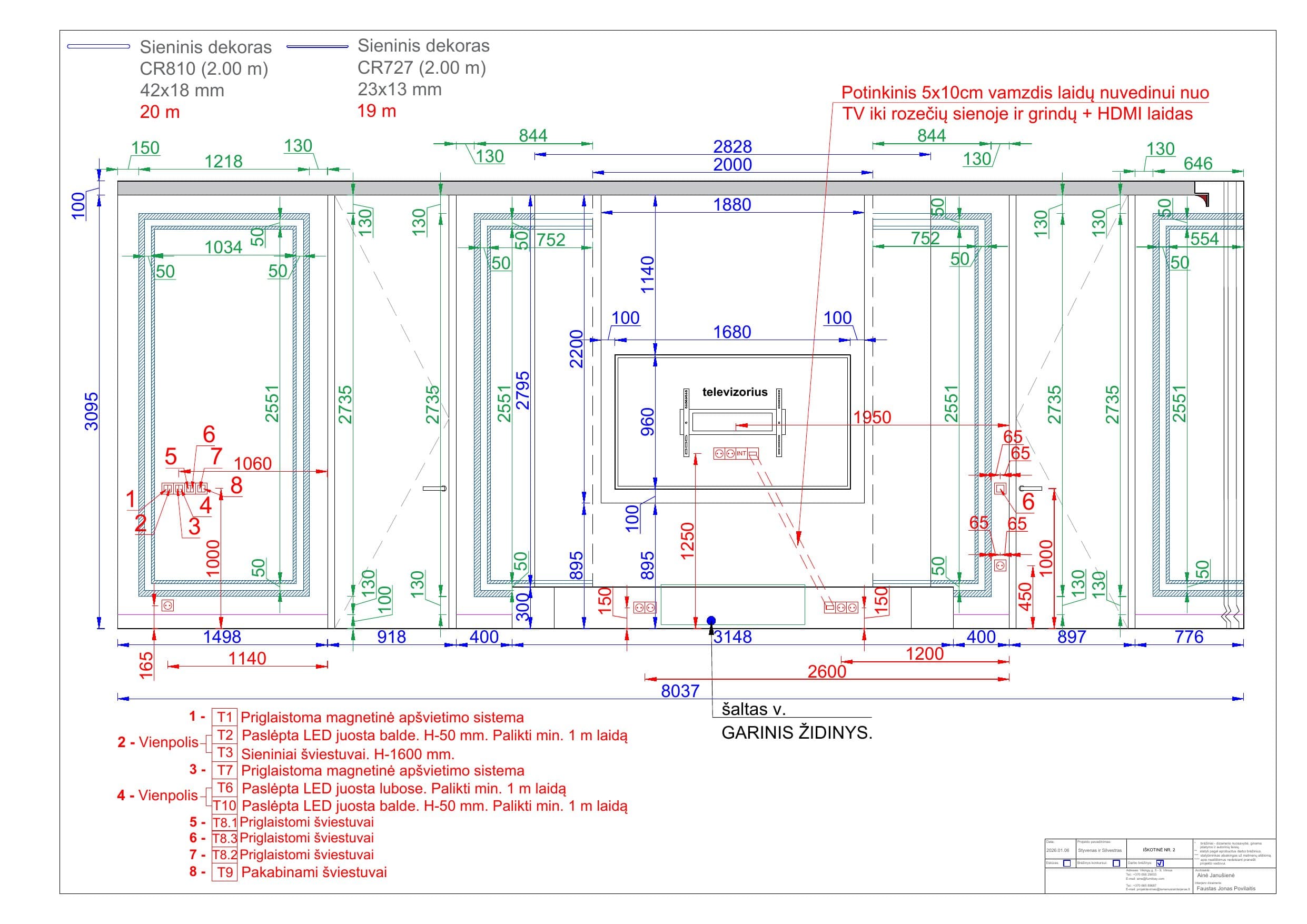 Interior project technical section – 11