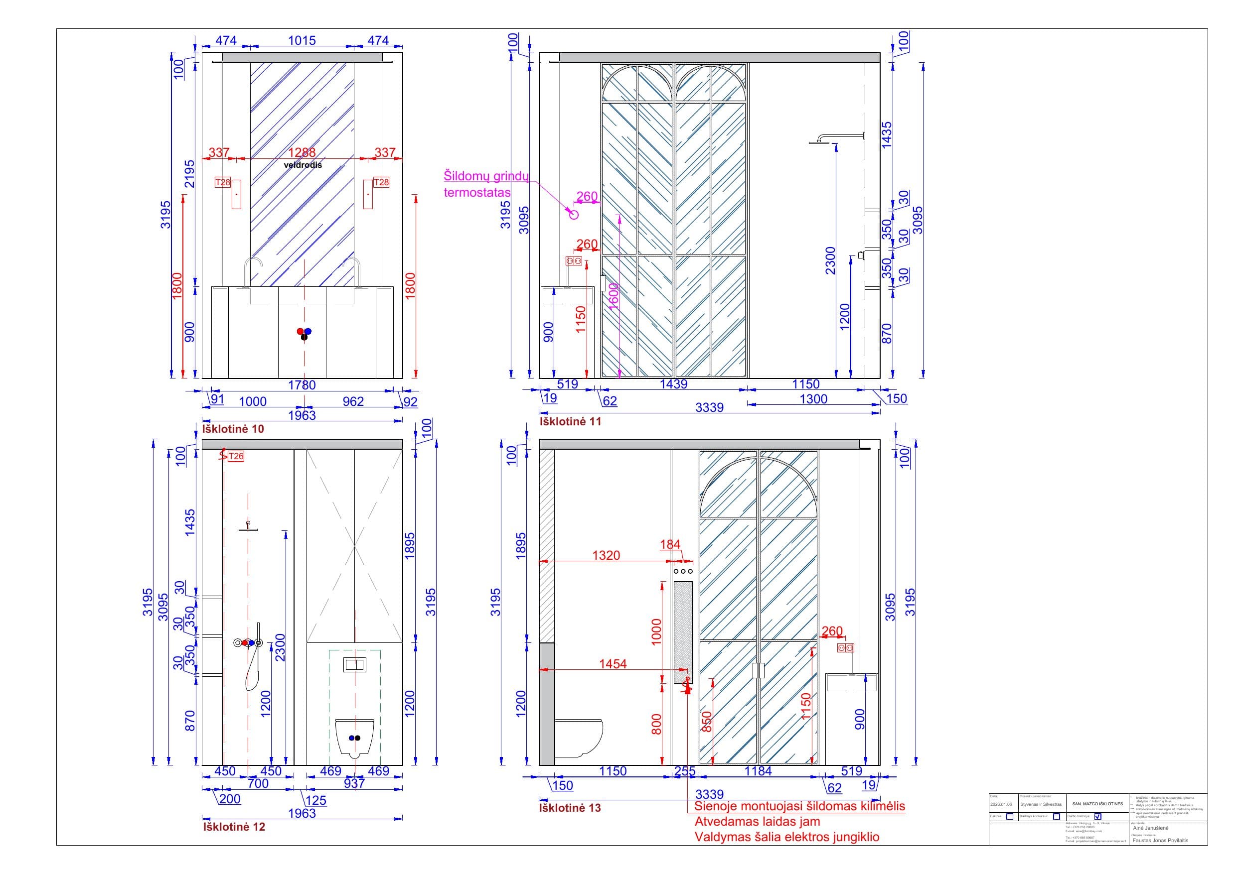 Interior project technical section – 19